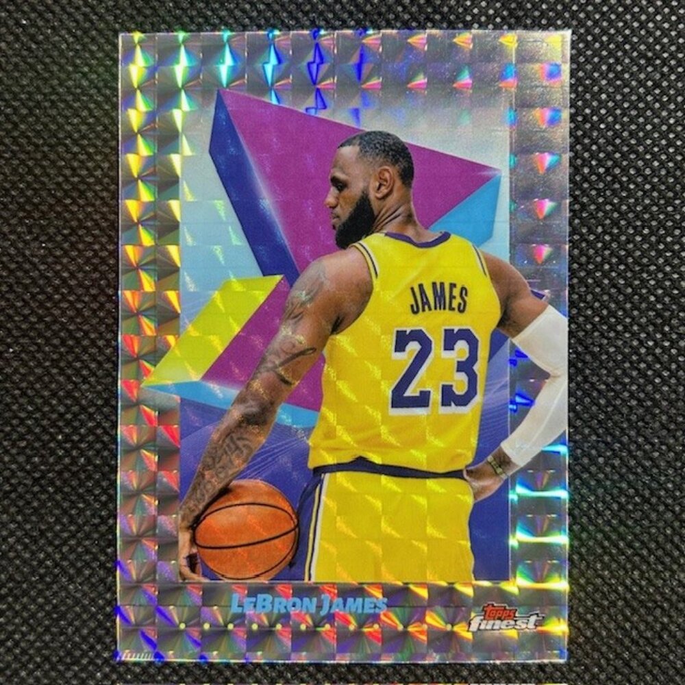 2024-25 Topps Finest Lebron James Geometric Refractor #45 Los Angeles Lakers